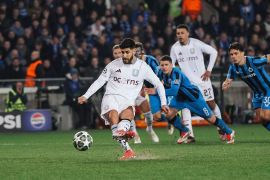 Liga Champions, Aston Villa raih poin penuh di kandang Club Brugge