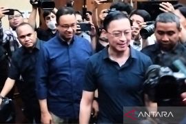 Anies Baswedan hadiri sidang perdana kasus dugaan korupsi Tom Lembong