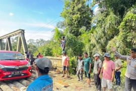 Jalan alternatif Jambi-Sumbar di Padang Lamo Tebo sudah dapat dilewati