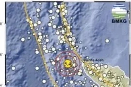 Gempa magnitudo 5,4 goyang Banda Aceh jelang shalat tarawih