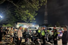 Polres Tapin gelar Patroli Blue Light guna tindak balap liar