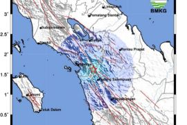 Gempa di Sibolga  akibat aktivitas sesar besar Sumatera segmen Toru