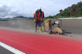 Mandalika Grand Prix mulai pekerjaan pemotongan run-off asphalt untuk GT World Challenge Asia