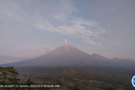 Gunung Semeru erupsi dengan letusan setinggi 1.000 meter