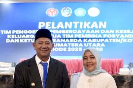 Ketua TP PKK Langkat Endang Kurniasih Syah Afandin dilantik