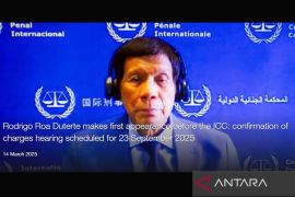 Duterte hadiri sidang Mahkamah Internasional lewat tautan video