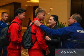 Rombongan pemain timnas Indonesia tiba di Sydney