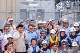 Presiden Prabowo resmikan smelter PT Freeport di Gresik Jatim