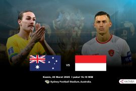 Indonesia vs Australia ditayangkan di sini