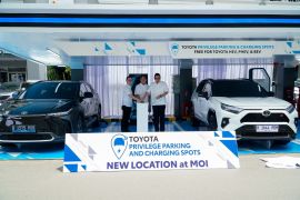 Toyota hadirkan parkir gratis khusus kendaraan elektrifikasi di MOI