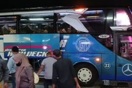 Pemudik dari terminal Bus Banda Aceh masih stabil