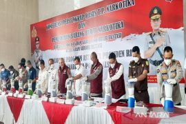 Polisi musnahkan 38 kilogram sabu-sabu jaringan Fredy Pratama