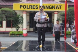 Polres Langkat gelar apel pasukan Operasi Ketupat Toba 2025