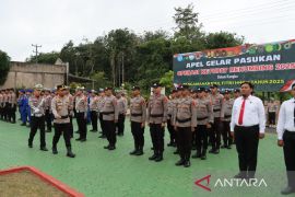 Polres Bangka Selatan apel gelar pasukan Operasi Ketupat 2025