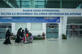 Arus mudik di Bandara SAMS Sepinggan Balikpapan