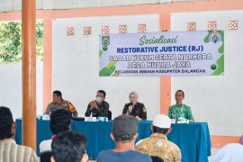 Pemdes Muara Jaya gelar sosialisasi keadilan restoratif bagi warga