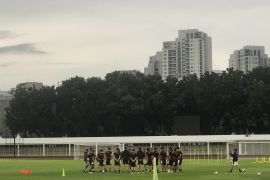 Timnas Indonesia gelar latihan perdana di Jakarta tanpa tiga pemain
