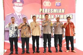 Kapolda Kalteng bersama Pj Bupati resmikan lapangan tembak Polres Barito Utara