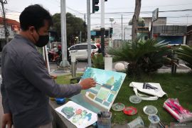 Melukis on the spot di Jombang