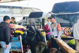Pengelola catat ribuan pemudik berangkat dari Terminal Pulo Gebang