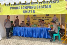 Polisi cek 16 pos pastikan kesiapan pelayanan ke pemudik di Lamsel