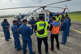 Dua heli ambulans Baharkam disiagakan di gerbang Tol Kalikangkung