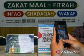 Pembayaran zakat fitrah di Bandung