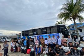 Bank Sumsel Babel-Pemprov Bangka Belitung fasilitasi 53 mahasiswa mudik gratis