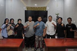 Ketua KONI HST bersama pengurus cabor biliar bahas turnamen lokal
