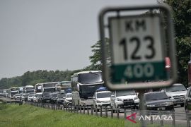 Arus mudik di Tol Cipali makin padat