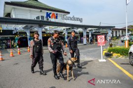 Pengamanan mudik Lebaran di Stasiun Bandung