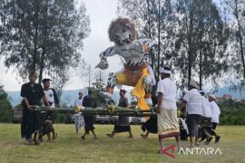 Ratusan Umat Hindu di Batu ikuti Tawur Agung jelang Hari Raya Nyepi 2025