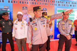 Kapolda Malut tinjau Pos Terpadu Operasi Ketupat Kie Raha 2025