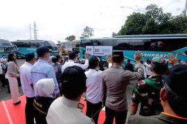 Mudik gratis Kemenhub berangkatkan 2.992 pemudik dari Tangerang