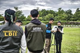 Hilal di Lampung berdasarkan perhitungan astronomis mengarah ke negatif