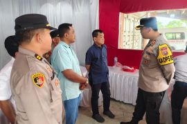 Aspem Pemkab dan Kapolres Langkat cek pos pam