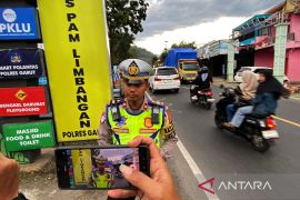 Polres Garut sebut puncak arus mudik lintas Limbangan sudah terjadi