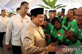 Pengemudi ojol terkesan berlebaran bersama Presiden