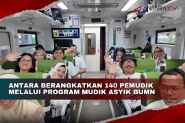 ANTARA berangkatkan 140 pemudik melalui program Mudik Asyik BUMN