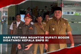 Hari Pertama ngantor Bupati Bogor didatangi Kepala BNPB RI