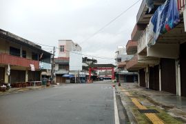 Pasar Tanjungpandan masih lengang di hari kedua Lebaran 2025