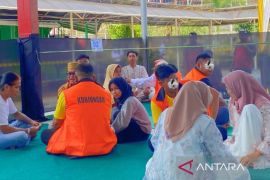 Para keluarga napi  di Samarinda saling melepas rindu di momen Lebaran