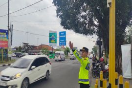 Atasi kemacetan, Polres Kulon Progo lakukan rekayasa arus lalu lintas