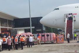 Indonesia sends off third delivery of aid for Myanmar quake victims
