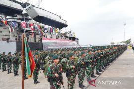 450 Prajurit Yonif 644 ditugaskan jaga perbatasan Indonesia dan PNG