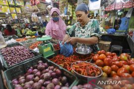 Harga pangan Kamis, cabai rawit Rp91.600/kg, bawang merah Rp48.650/kg