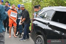 Denpomal Banjarmasin gelar rekonstruksi 33 reka adegan pembunuhan Jurnalis