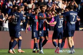 Kalahkan Angers, PSG kunci gelar juara ke-13 Liga Prancis