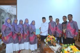 Wawako Maigus Nasir terima kunjungan pengurus MGMP Pendidikan Pancasila SMP Kota Padang