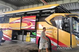 Terminal Samarinda Seberang  layani 32 bus AKAP saat ujung arus balik
